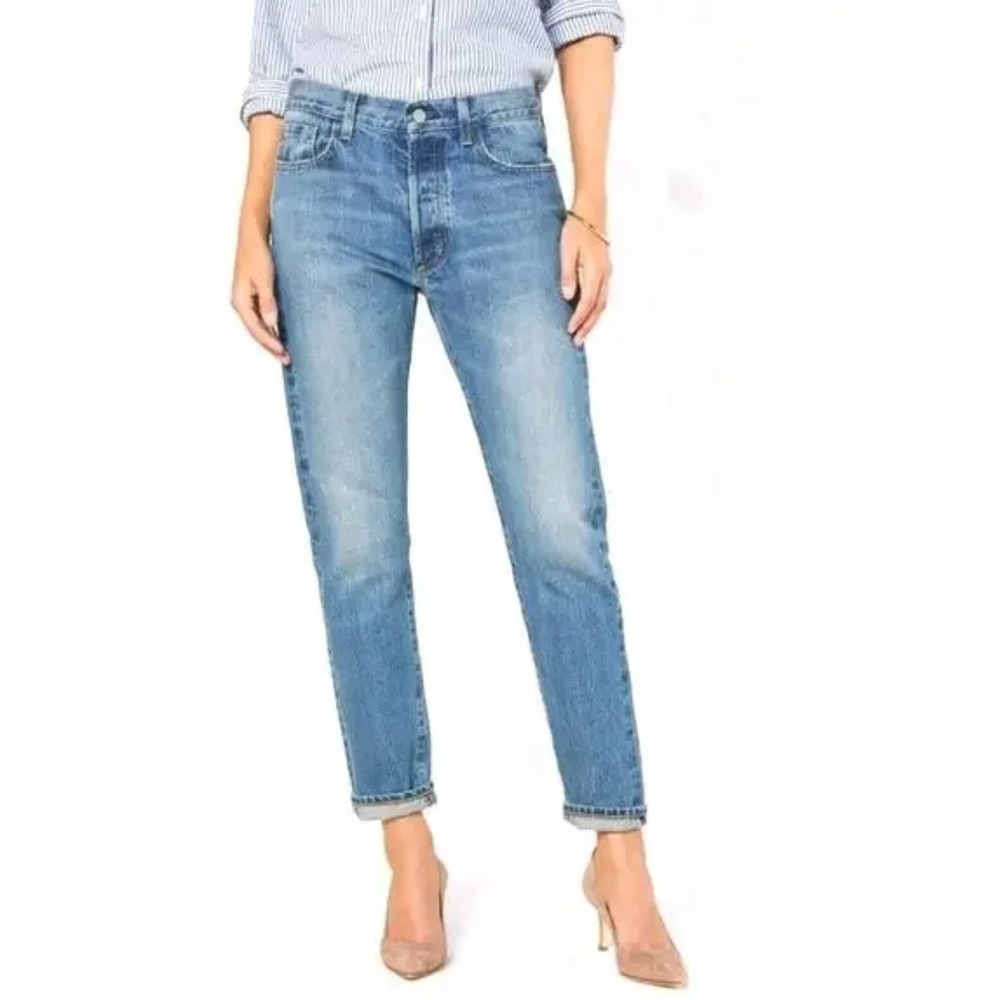 Outerknown SEA Jeans Selvedge Slim Light Wash Blue 29 NWT USA Made Sustainable